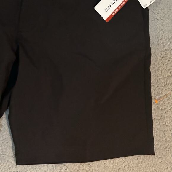 Grand Slam Men Golf Performance Black Shorts Size 38 4-Wat Stretch Easy Care Sun - Picture 7 of 16